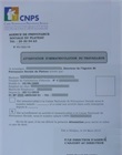 Attestation d'immatriculation